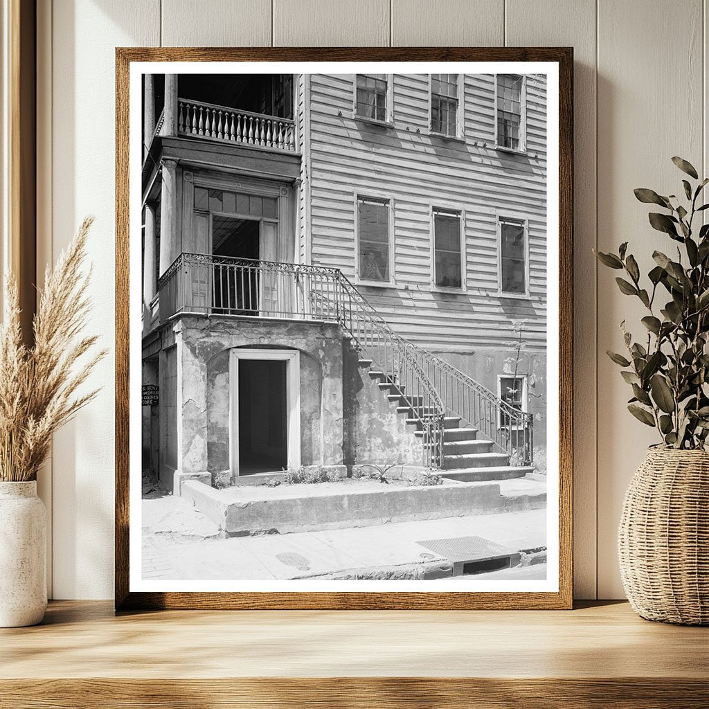 Charleston SC 1900s Architectural Details of Lodging House