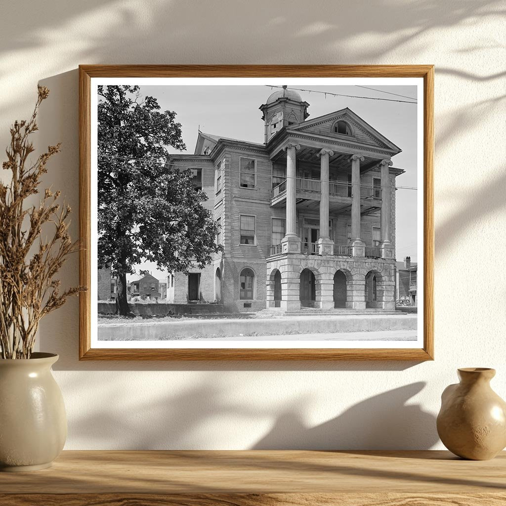 Vintage Architectural Photo of Charleston, SC, 20th Century