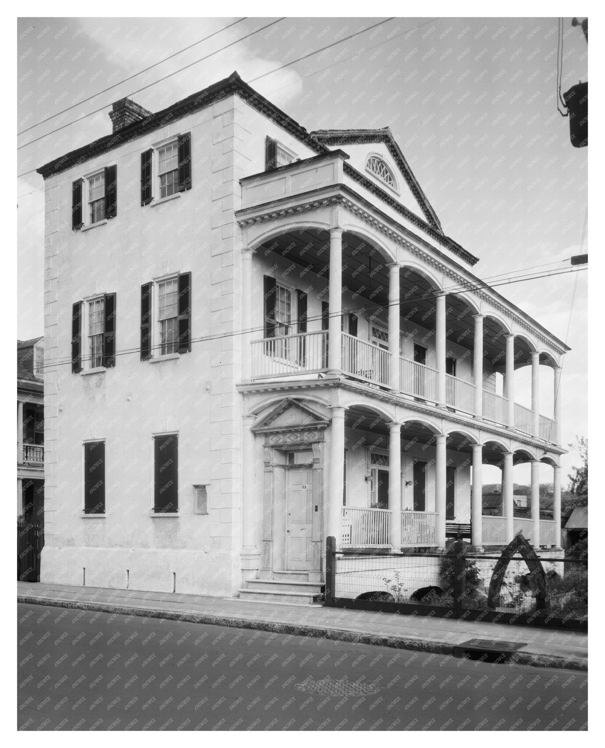 William Steele House, Charleston SC, 1815 Vintage Photo