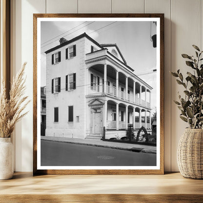 William Steele House, Charleston SC, 1815 Vintage Photo