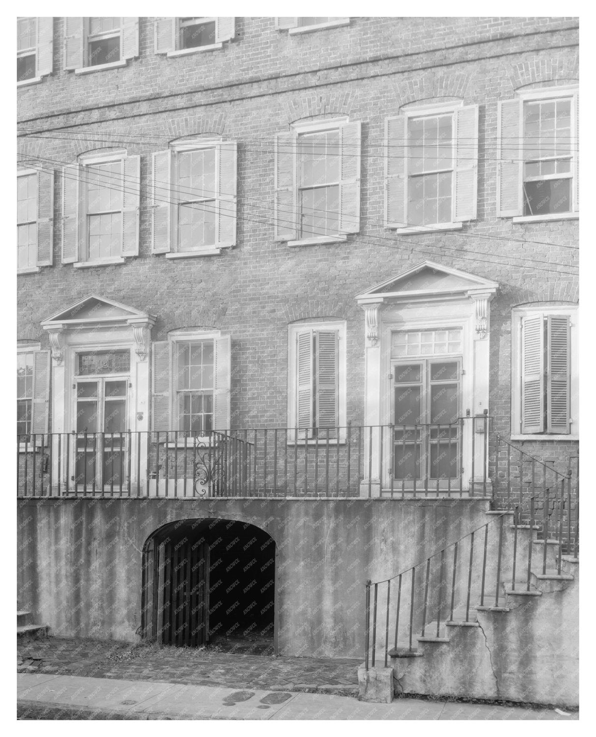 Blake Tenements, Charleston SC, 1760-1772 Vintage Photo