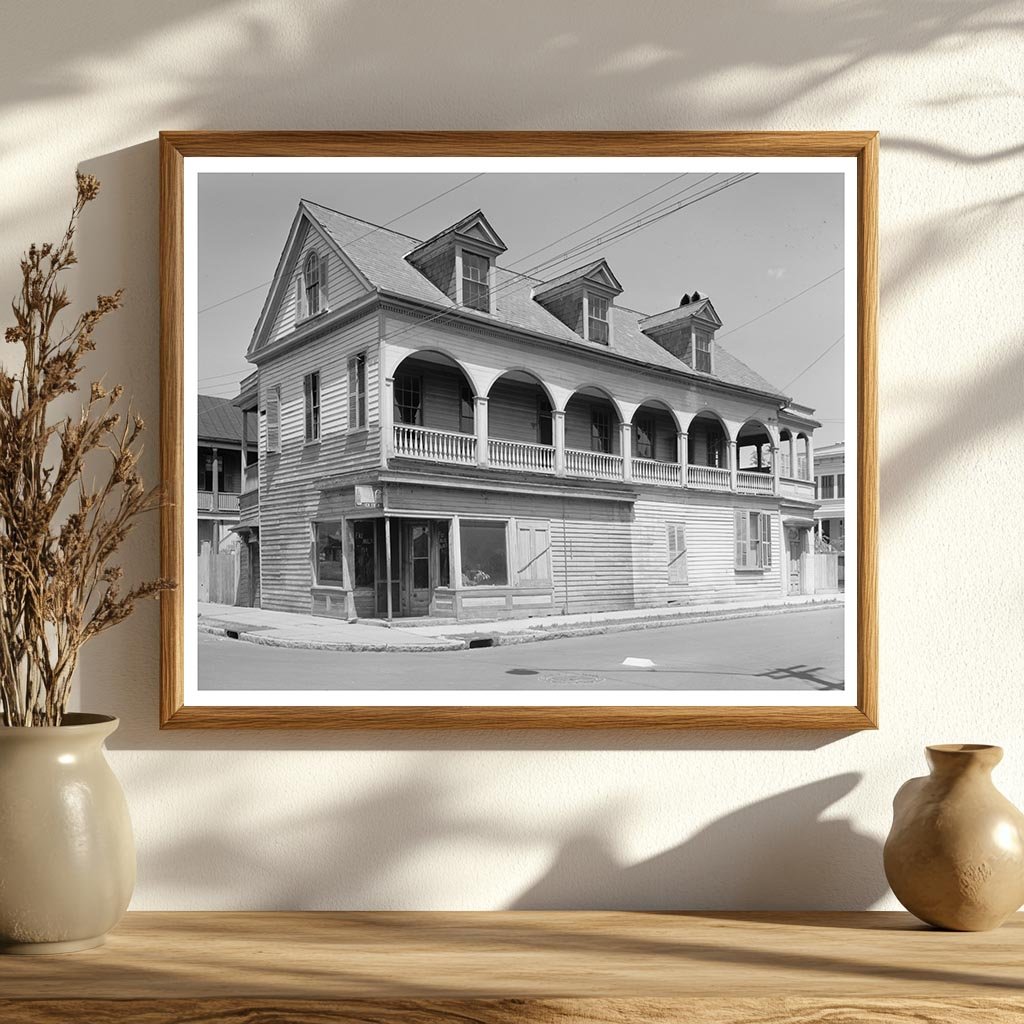 Charleston SC Architecture, Early 20th Century Vintage Photo