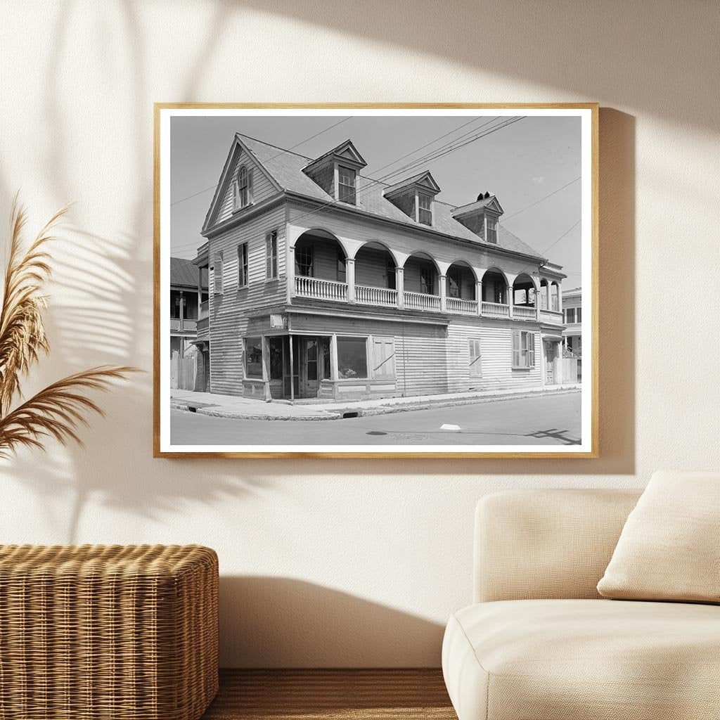 Charleston SC Architecture, Early 20th Century Vintage Photo