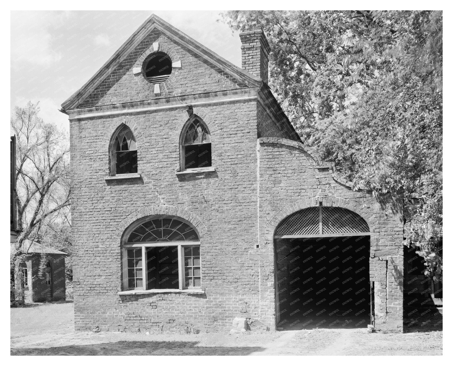 Historic Building in Charleston, SC 1800 - Vintage Photo