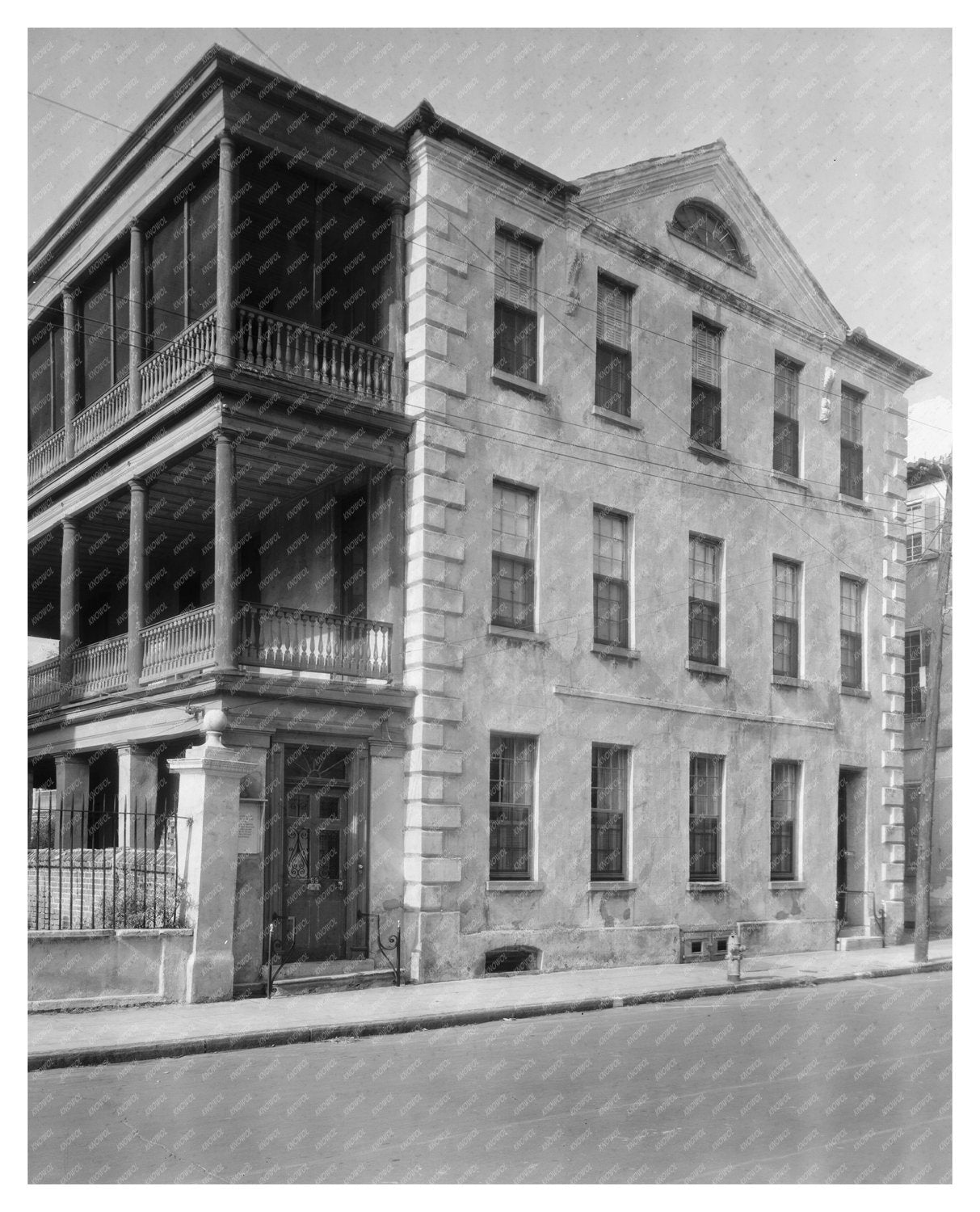 Jacob Mottes House, Charleston SC, 1745 Vintage Photograph