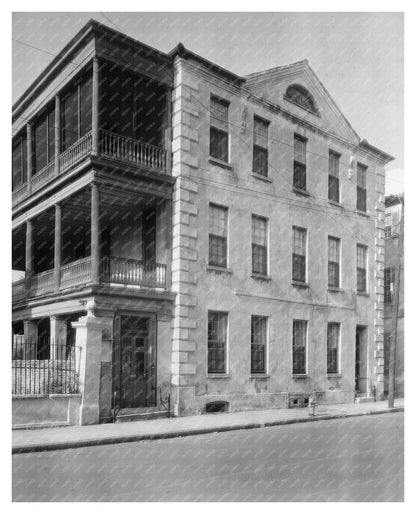 Jacob Mottes House, Charleston SC, 1745 Vintage Photograph