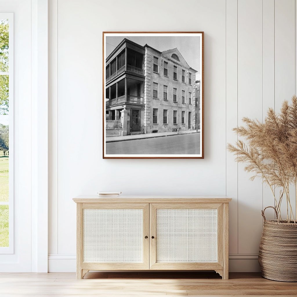 Jacob Mottes House, Charleston SC, 1745 Vintage Photograph