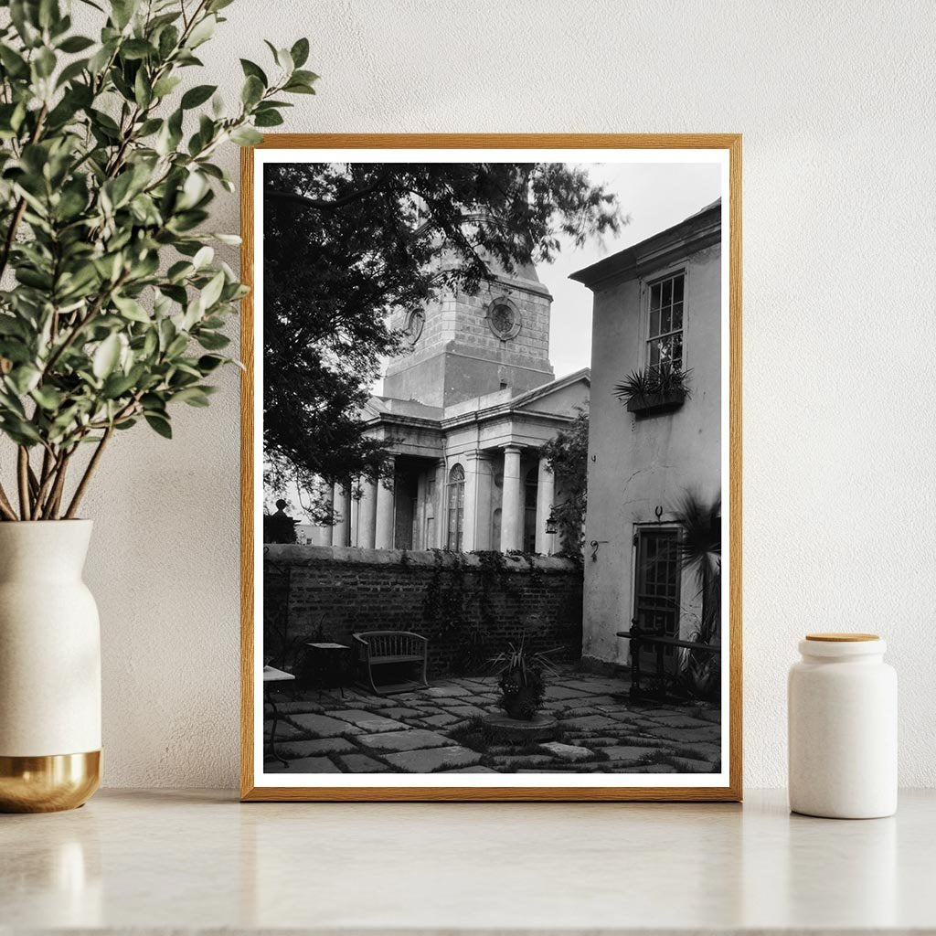 1835 Episcopal Church in Charleston, SC - Vintage Photo