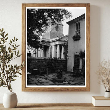 1835 Episcopal Church in Charleston, SC - Vintage Photo