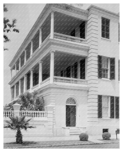 Vintage Charleston Architecture Photo, SC 1900s