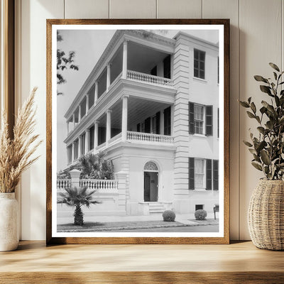 Vintage Charleston Architecture Photo, SC 1900s