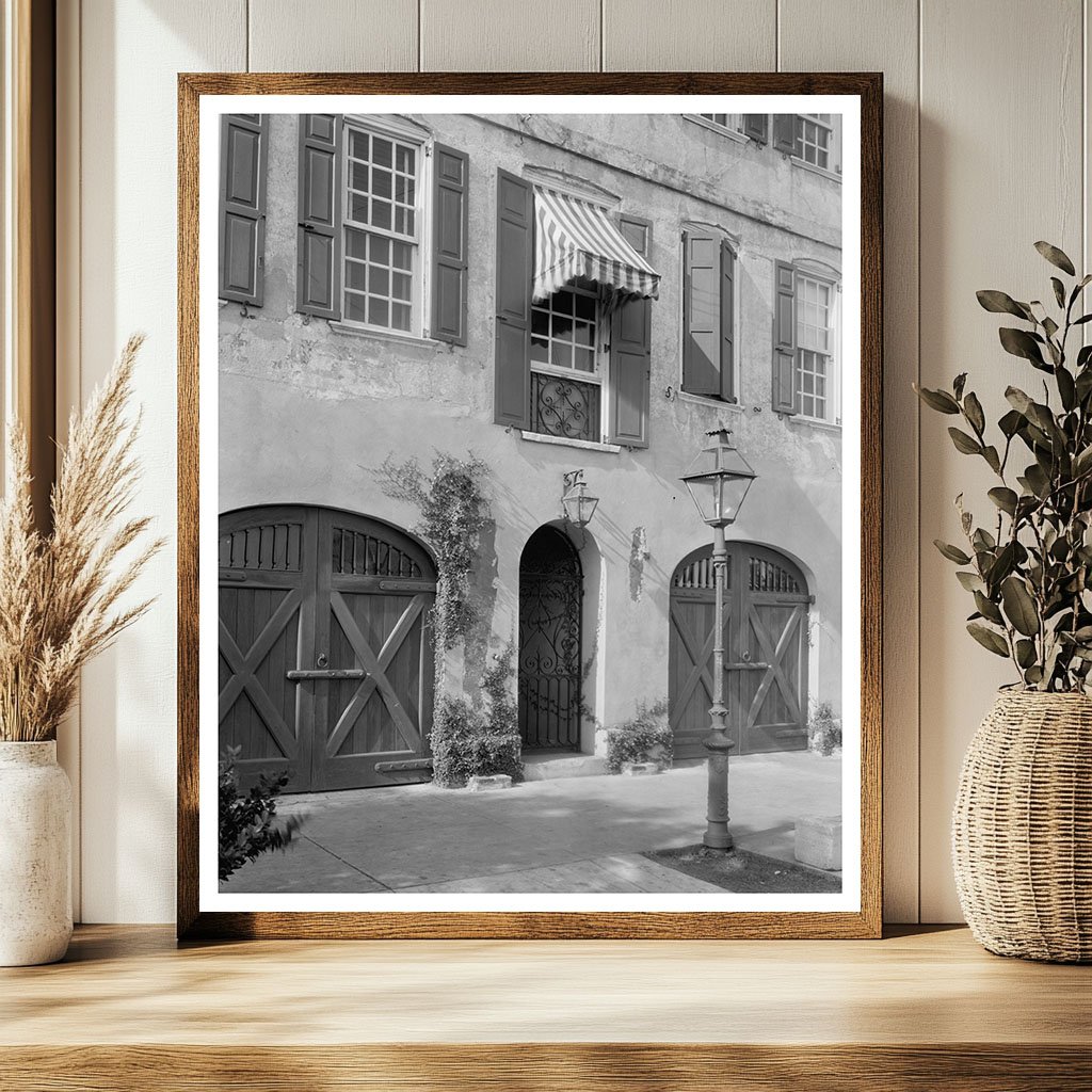 Mrs. Legges House, Charleston SC, 1910s Vintage Photo