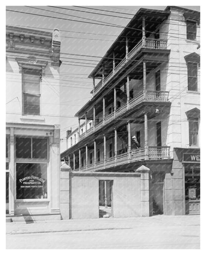 Charleston SC Architecture: Vintage Photo from 1900s