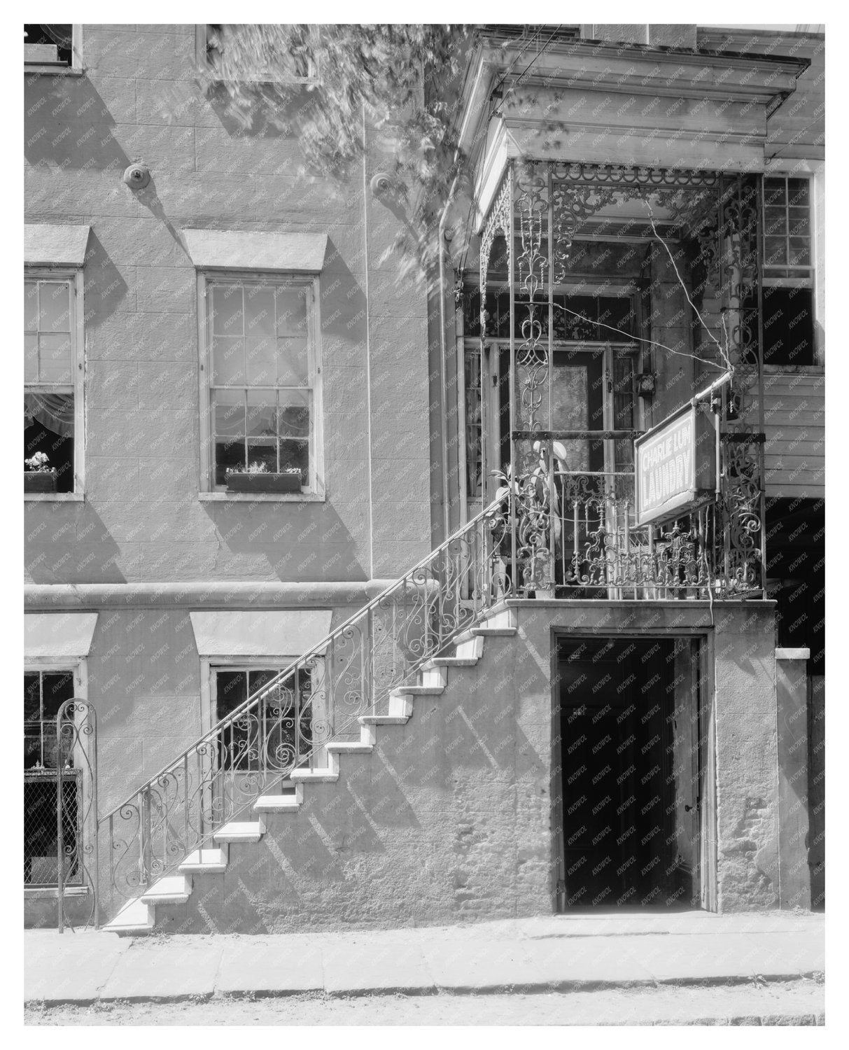 Charleston SC Cleaning Establishment Photo, 20th Century