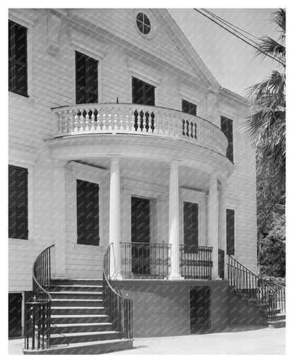 Historic Charleston Building, SC 1953 - Vintage Photo
