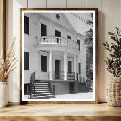 Historic Charleston Building, SC 1953 - Vintage Photo