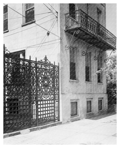 Historic Entry Gate in Charleston, SC - Mid-20th Century