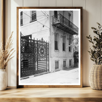 Historic Entry Gate in Charleston, SC - Mid-20th Century