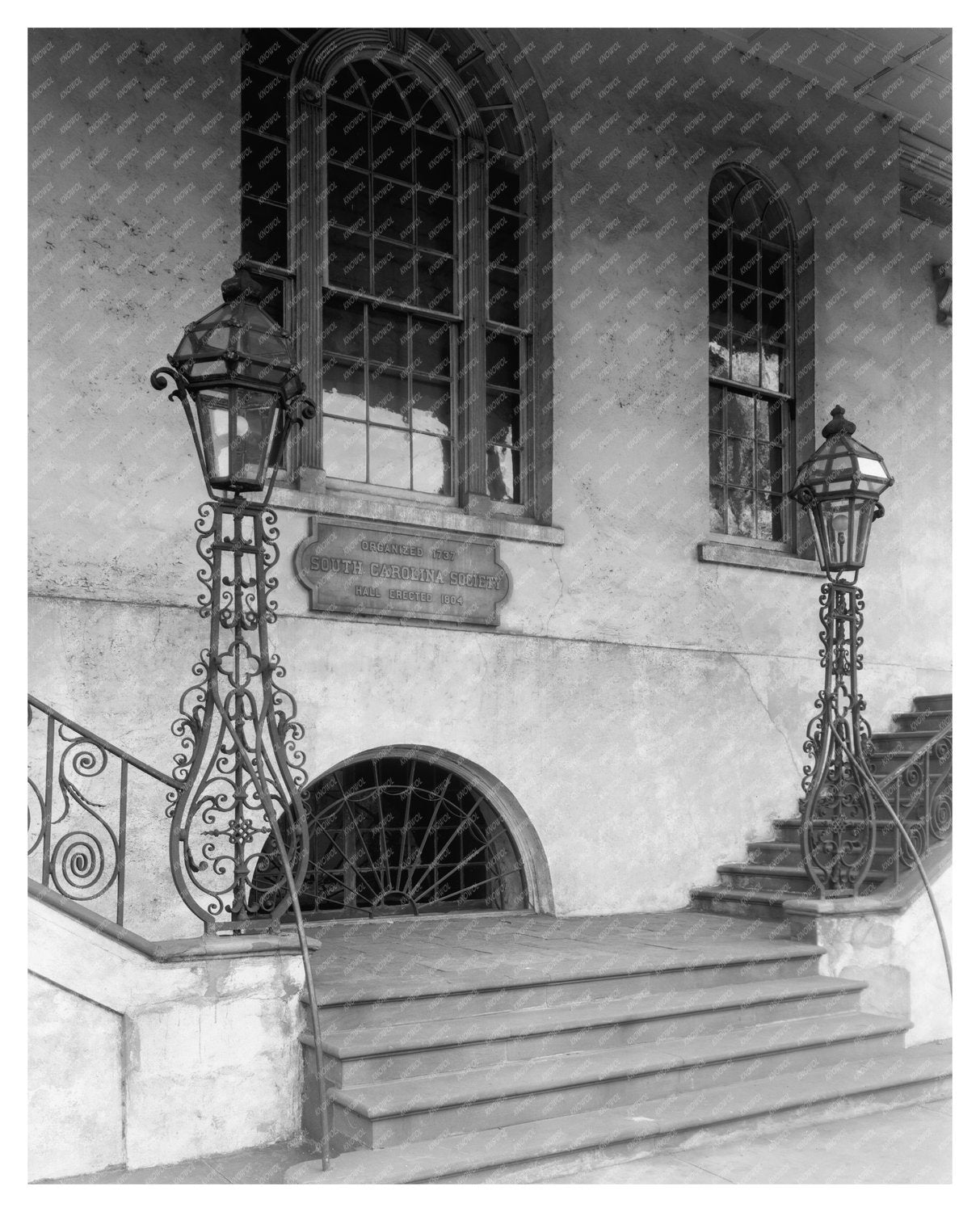Vintage Charleston Architecture Photo, SC 1804