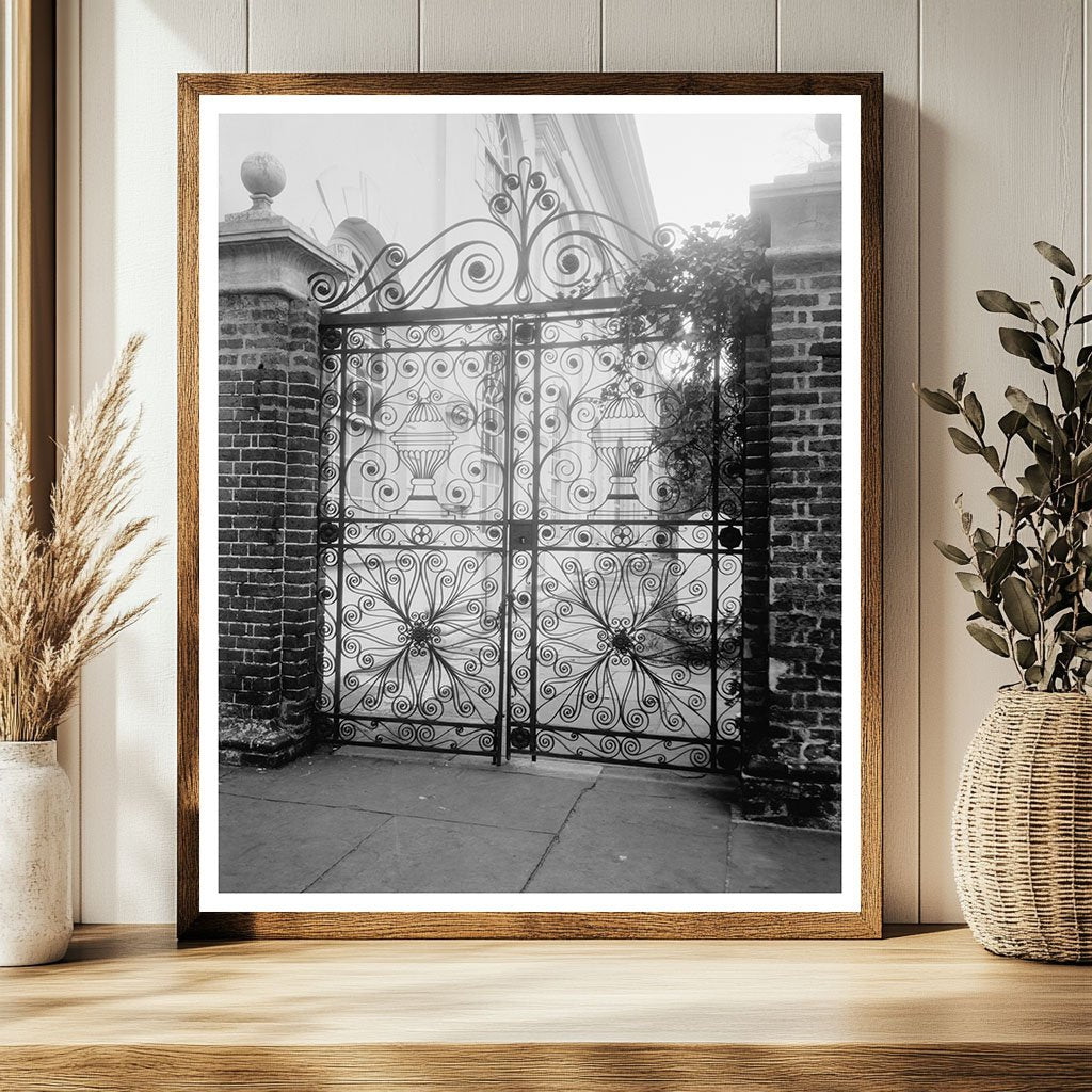 Charleston SC Ironwork Gate Detail, 1752-1761