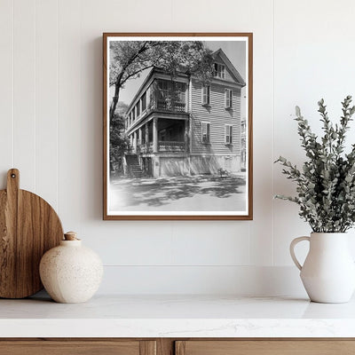 Historic Charleston Architecture Photo, SC 1953