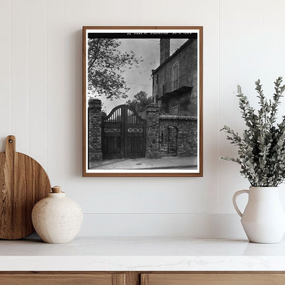 Charleston SC Architecture Photo, 1953 Historical Gates