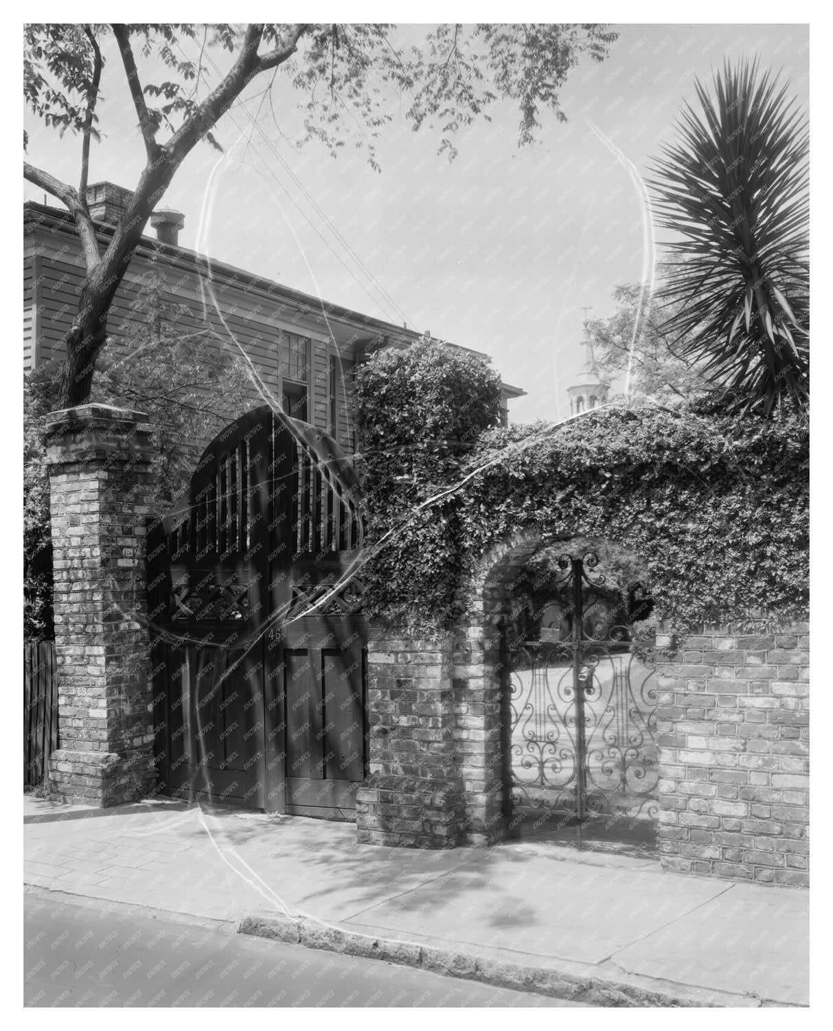 Charleston SC Gates Detail, Early 1900s Architecture