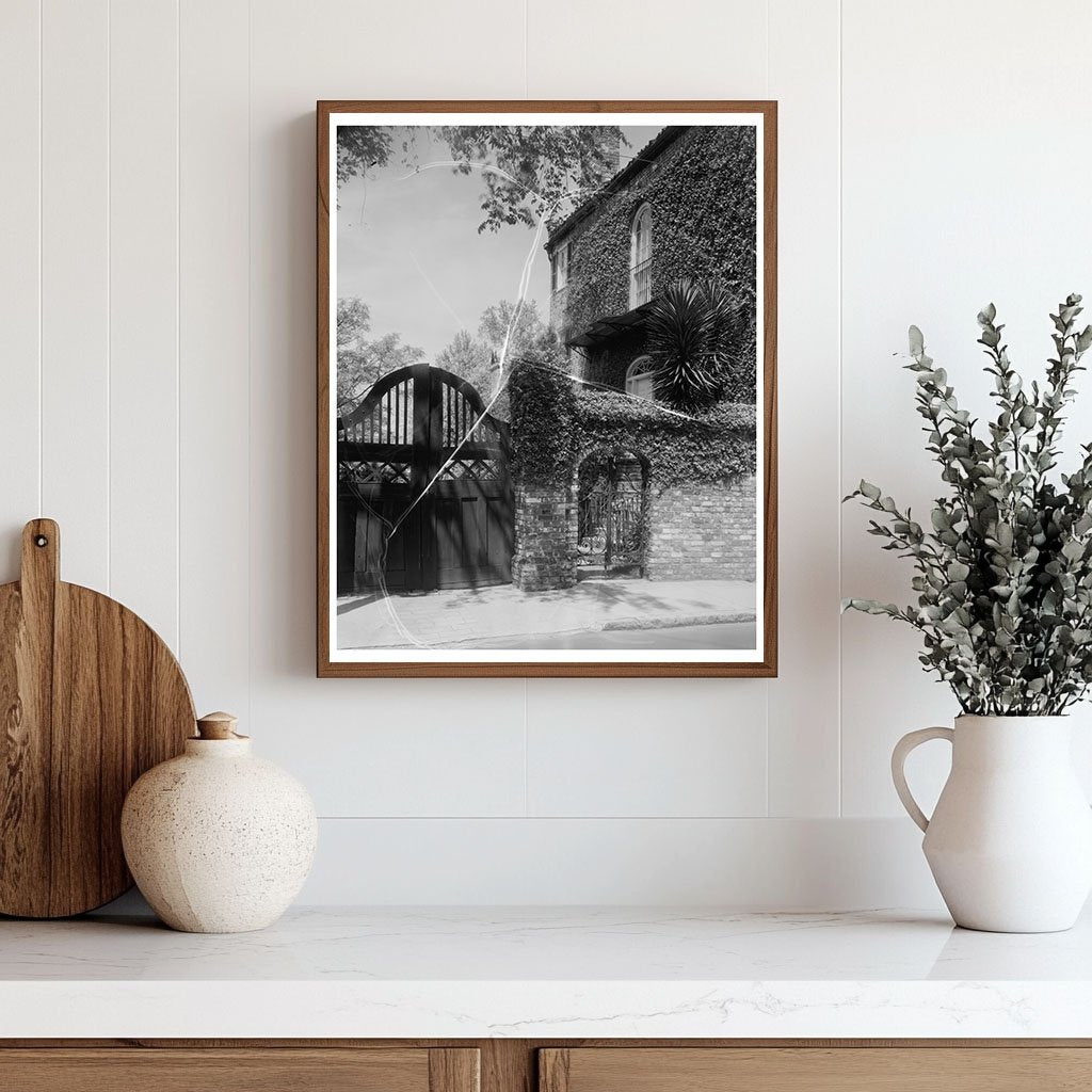 Charleston SC Iron Gate Vintage Photo 1864-1952