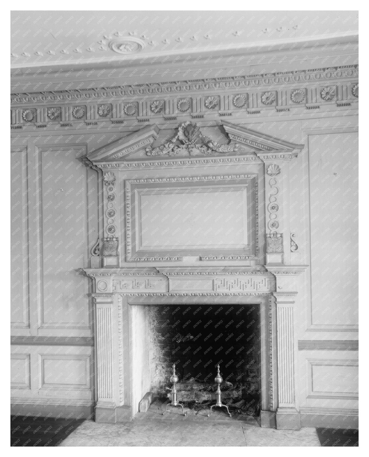1740 Interior of Charleston, SC - Vintage Photo 1938