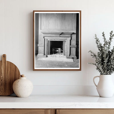 Historic Interior of 1730 Building, Johns Island, SC 1938