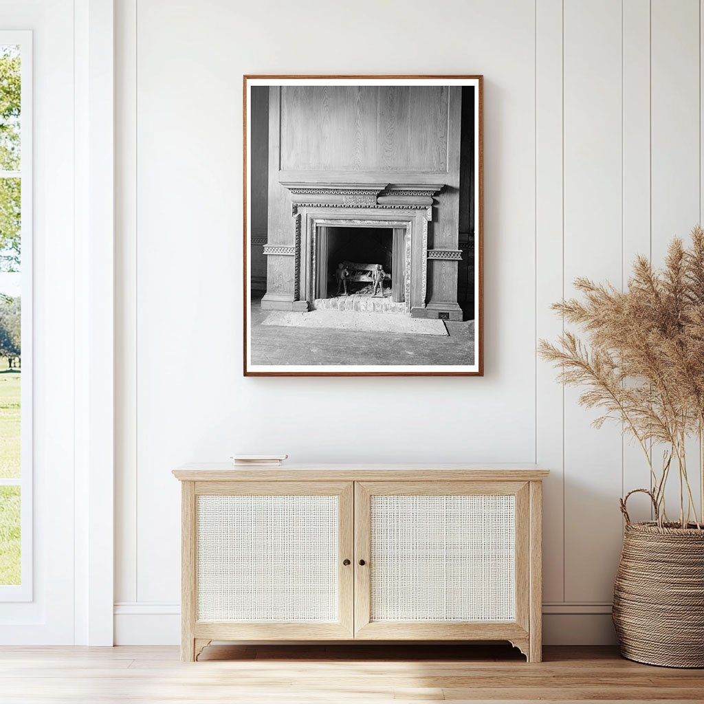 Historic Interior of 1730 Building, Johns Island, SC 1938