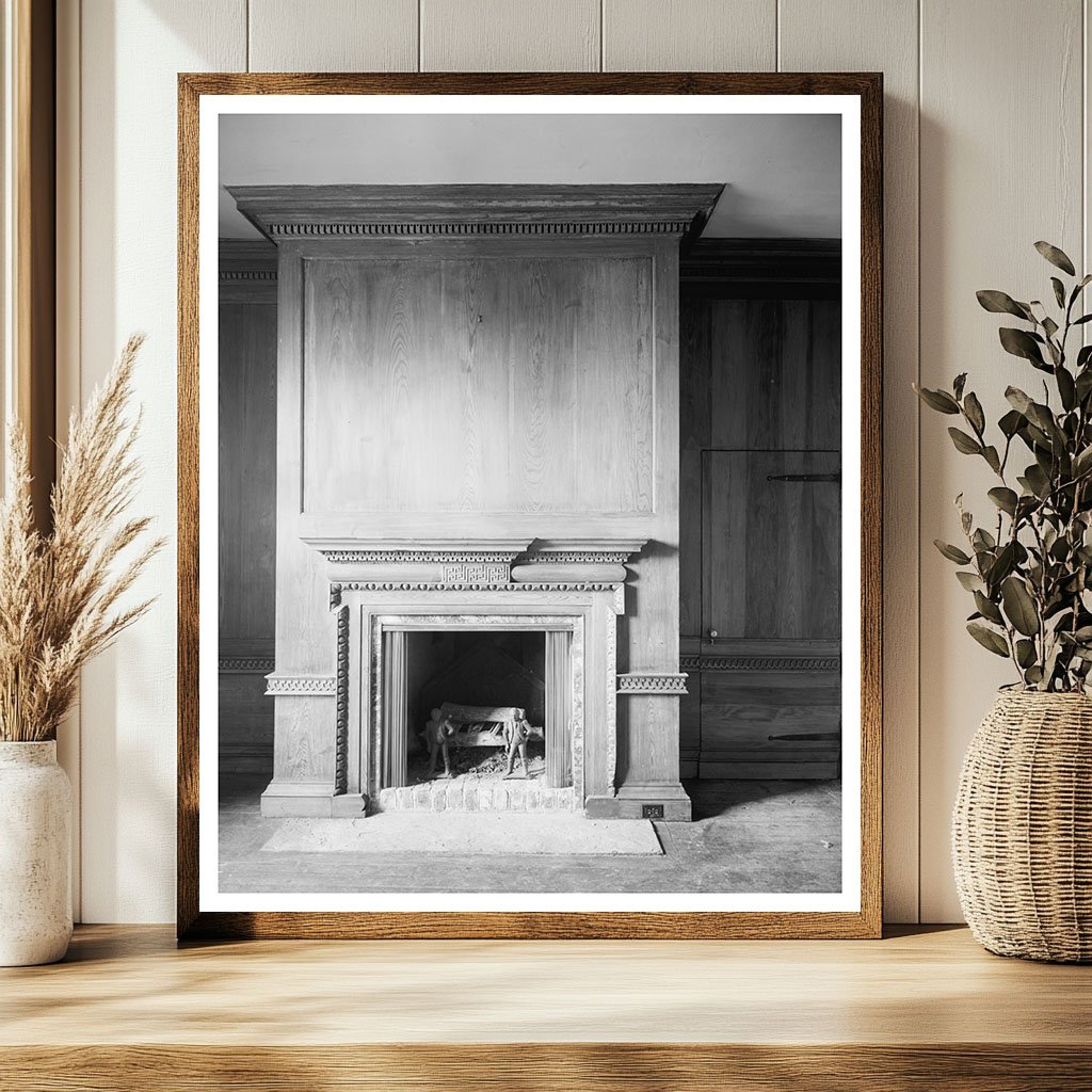 Historic Interior of 1730 Johns Island Home, SC, 1938