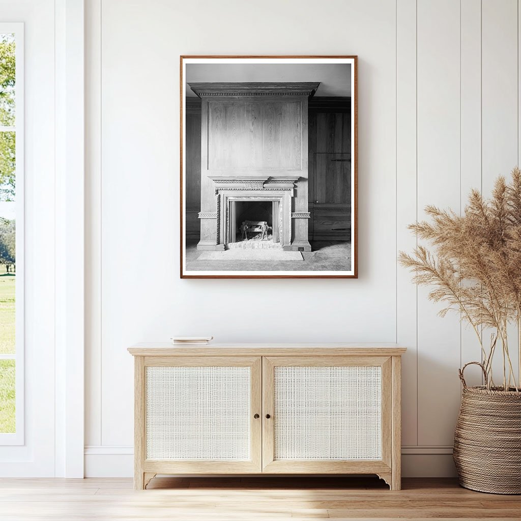 Historic Interior of 1730 Johns Island Home, SC, 1938