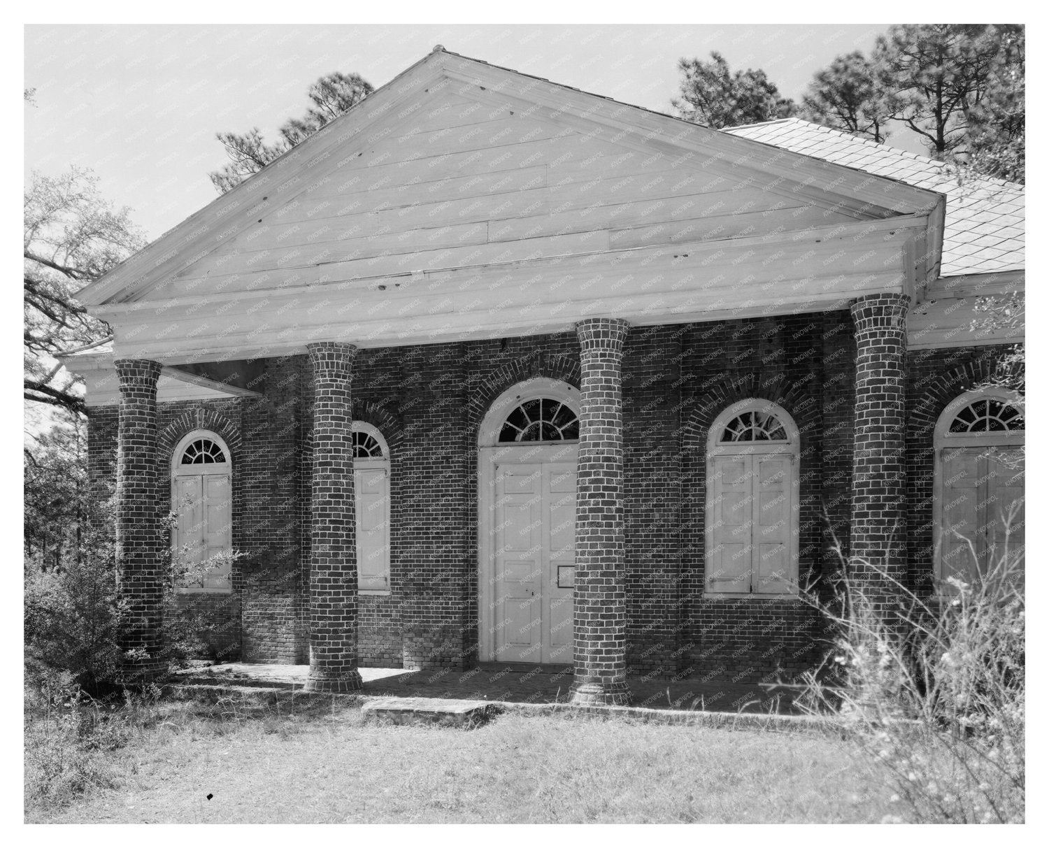 Huguenot Church McClellanville SC 1768 Vintage Photo