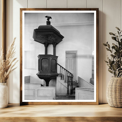 1763 Anglican Church Interior, Berkeley County SC, 1938
