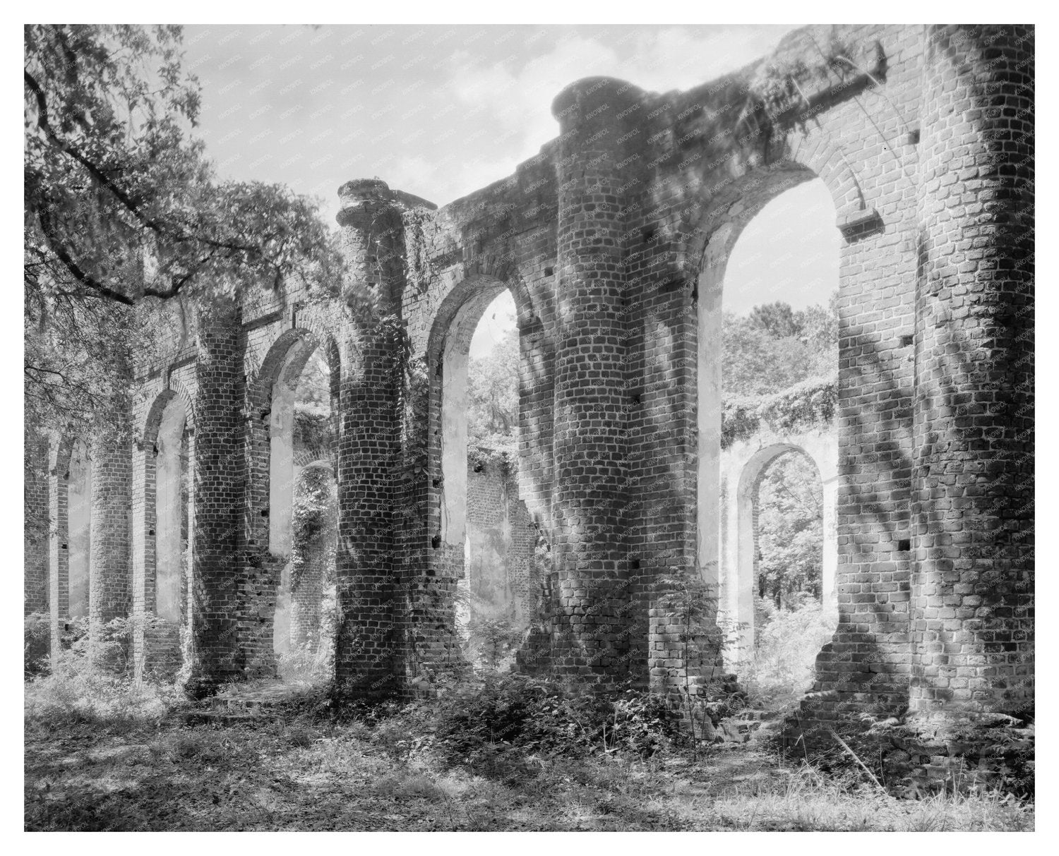 Sheldon SC Historic Ruins Photograph 1938