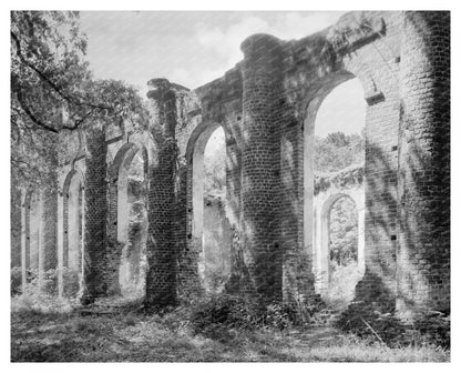 Sheldon SC Historic Ruins Photograph 1938