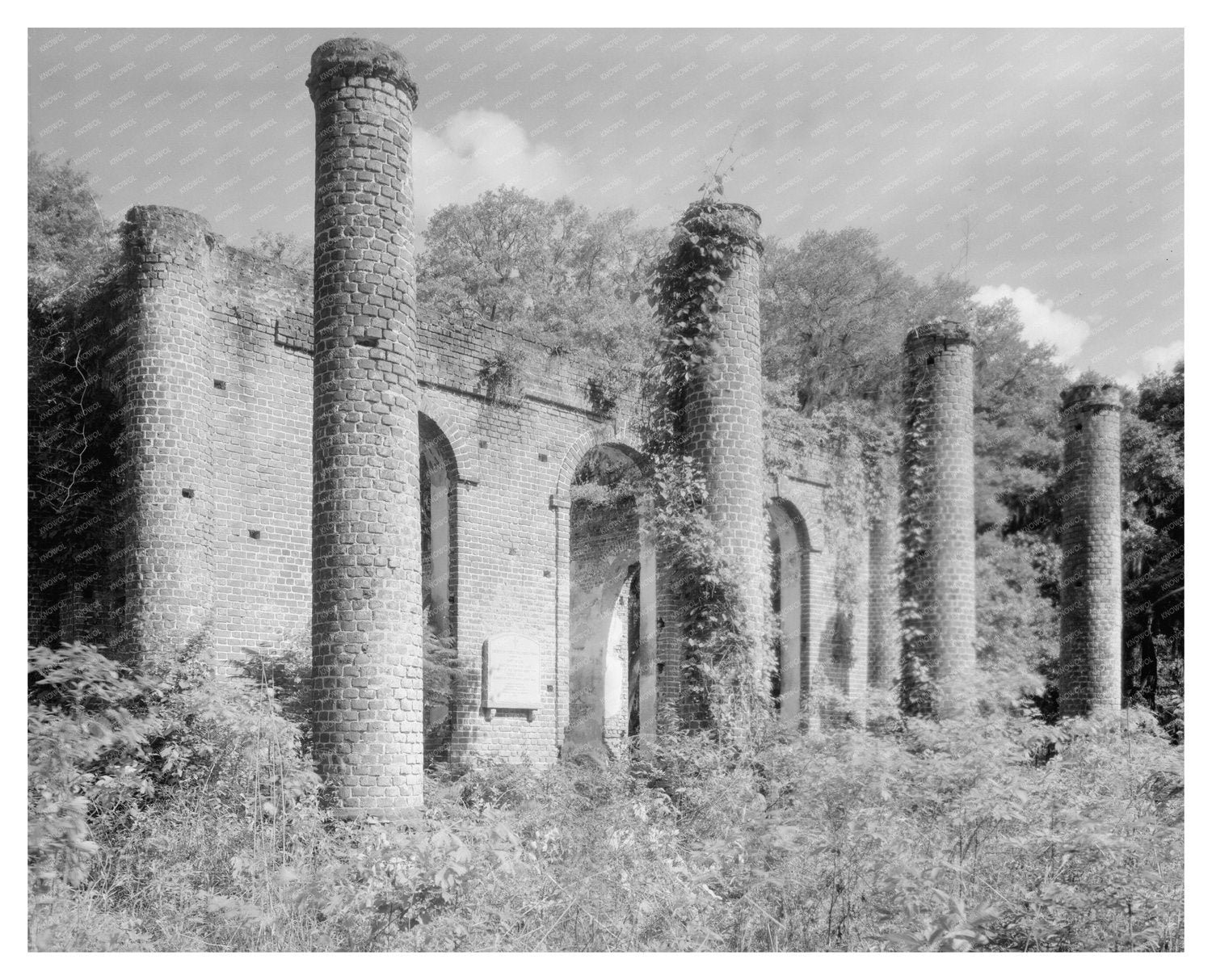 Abandoned 1753 Structure in Sheldon, SC - Historic Image