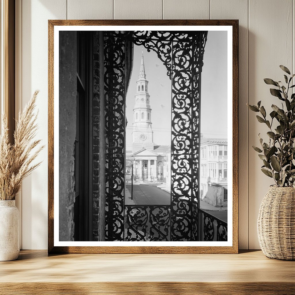 Planters Hotel, Charleston SC, 1736 Vintage Photograph