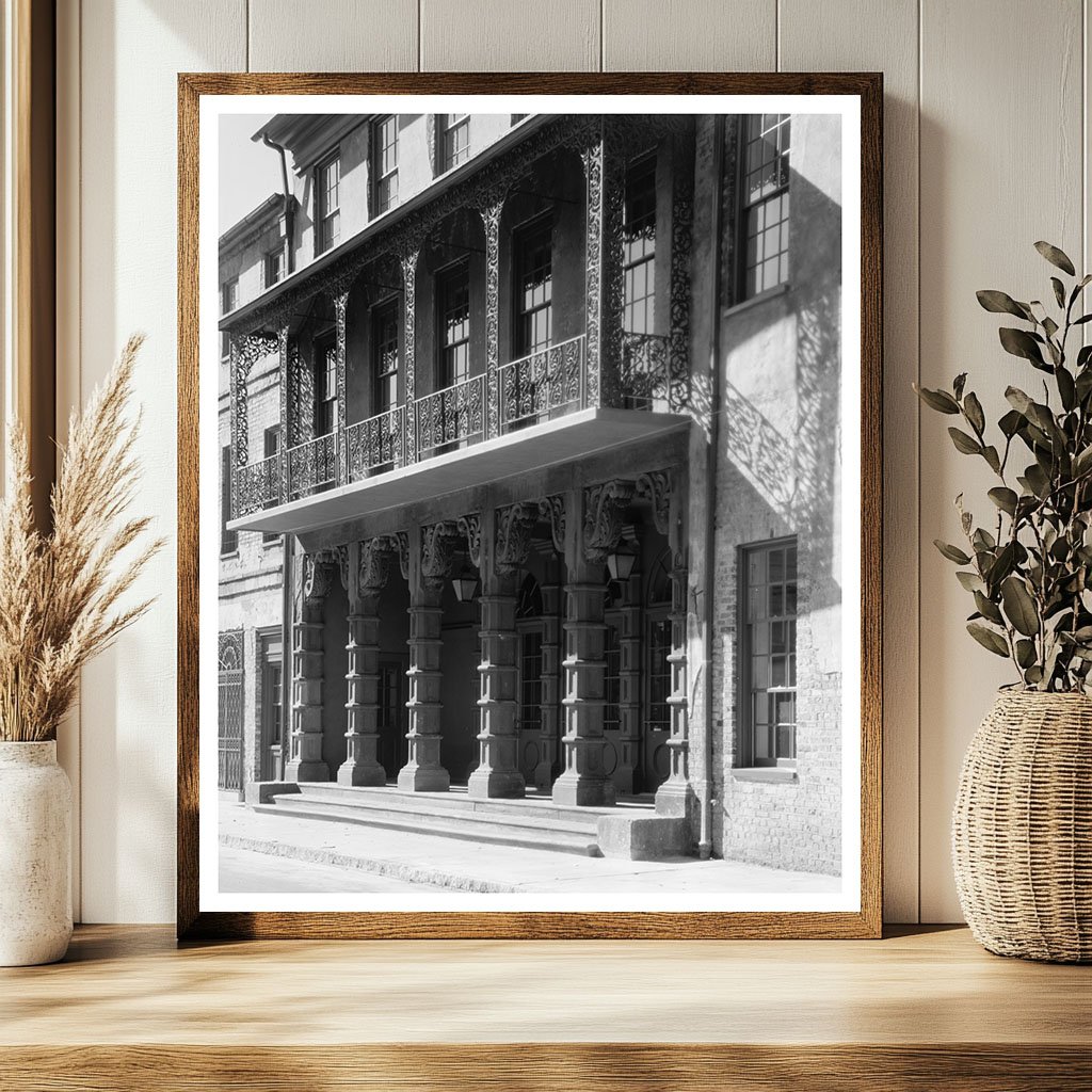 Planters Hotel, Charleston SC, Historic Photo 1736