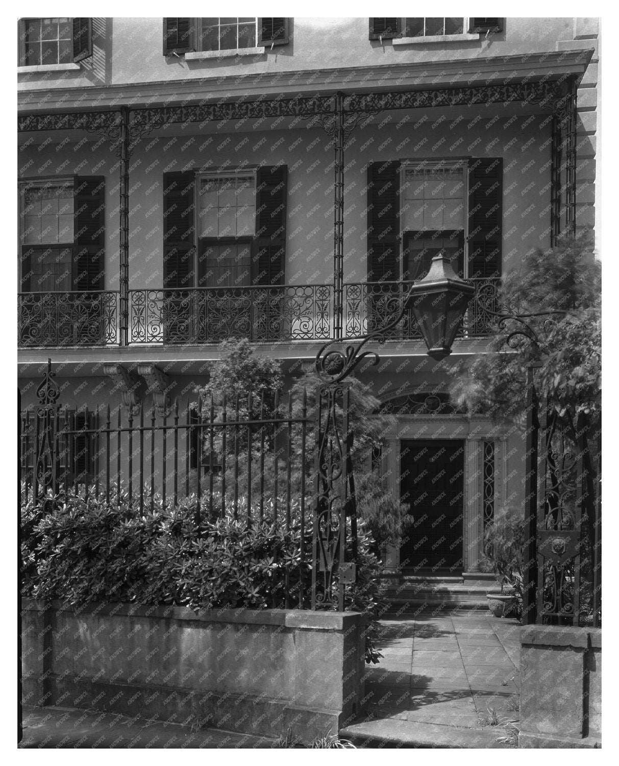 Charles Alston House Detail, Charleston SC, Early 20th Centu