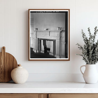 Charles Alston House Fireplace, Charleston SC, 20th Century