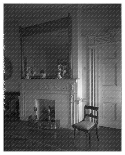 Charles Alston House Interior, Charleston SC 1930s Photo