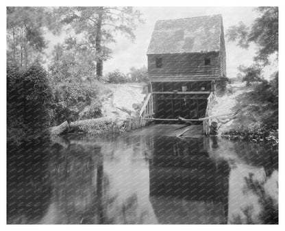 Water Mill in Accomack County, Virginia - Early 20th Century