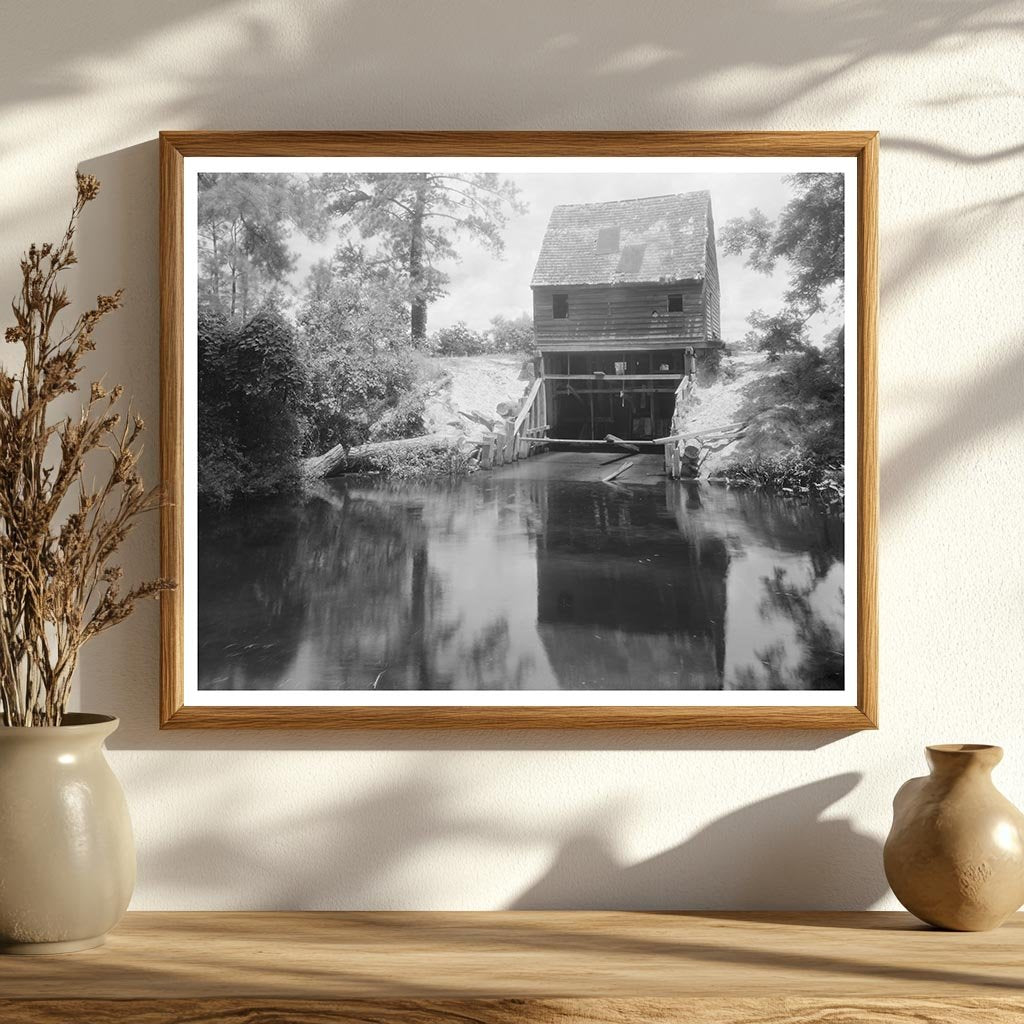 Water Mill in Accomack County, Virginia - Early 20th Century