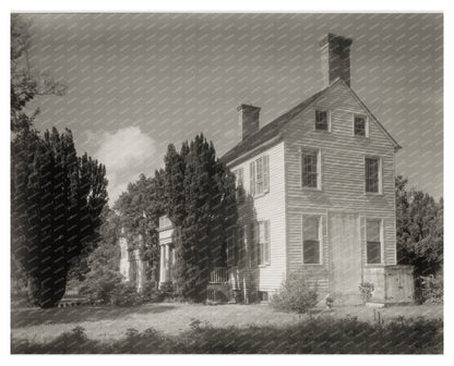 1800s House in Accomack County, VA - Vintage Photo 1953