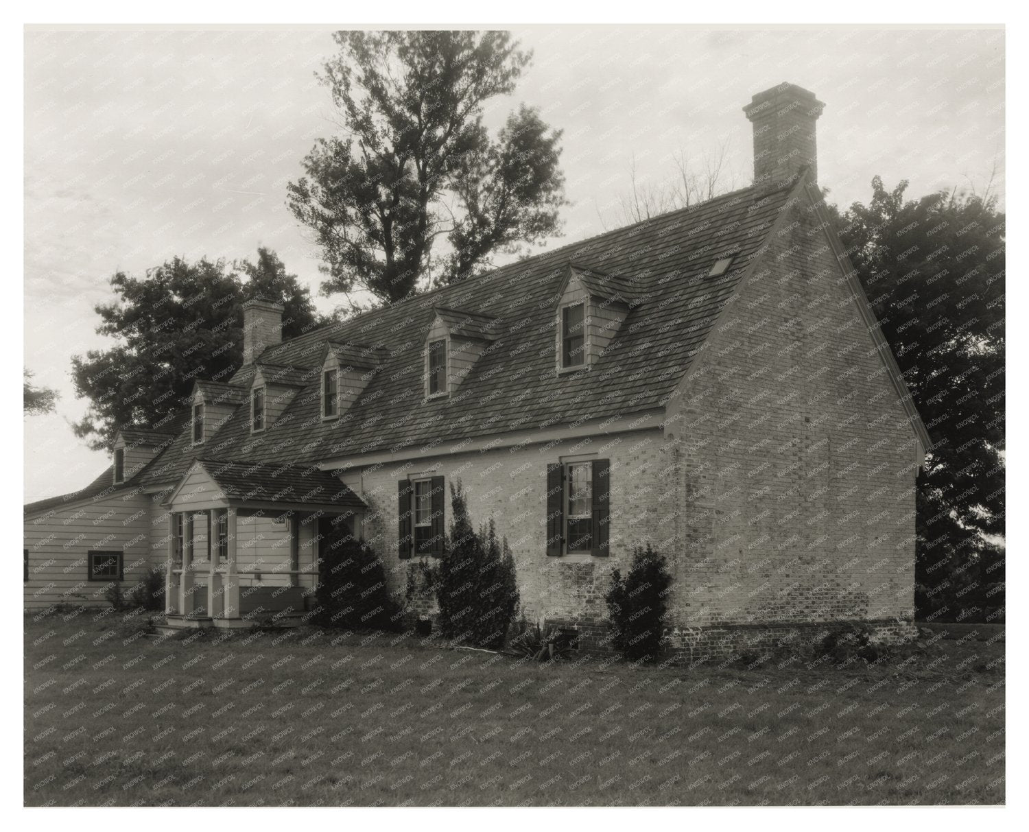 Historic Quinby Home, Virginia, 1673 - Vintage Photograph