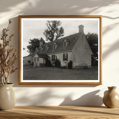 Historic Quinby Home, Virginia, 1673 - Vintage Photograph