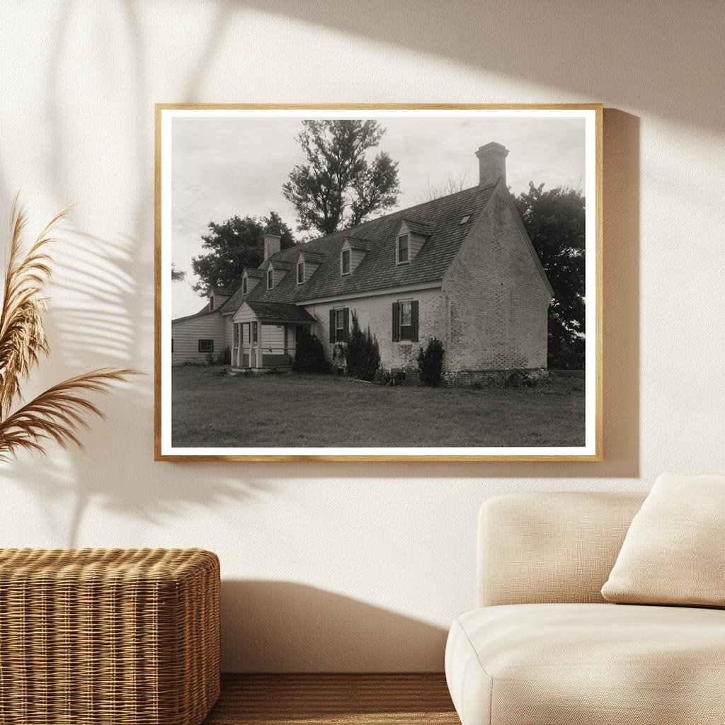 Historic Quinby Home, Virginia, 1673 - Vintage Photograph