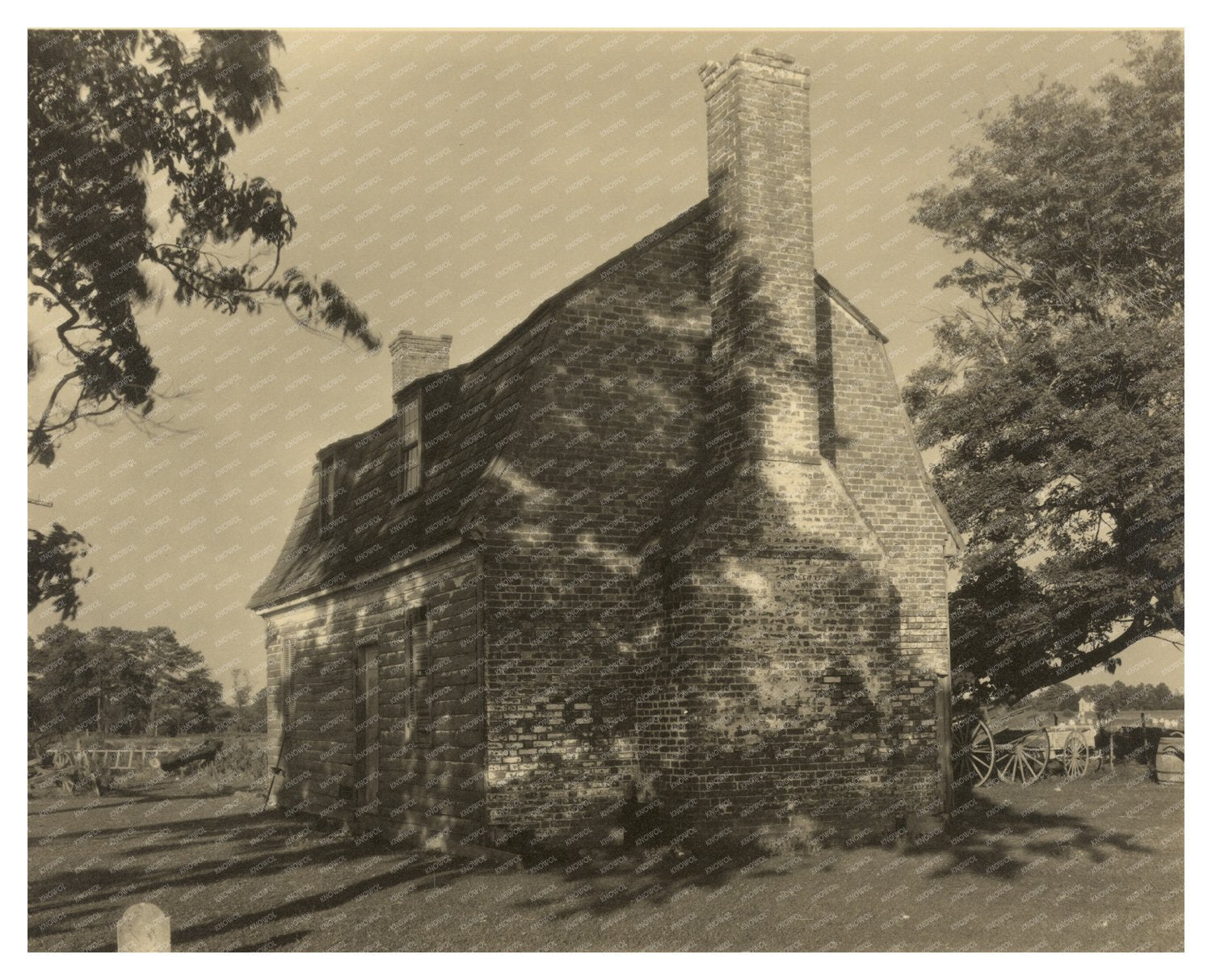 Historic House in Deep Creek, VA - 1930s Photo